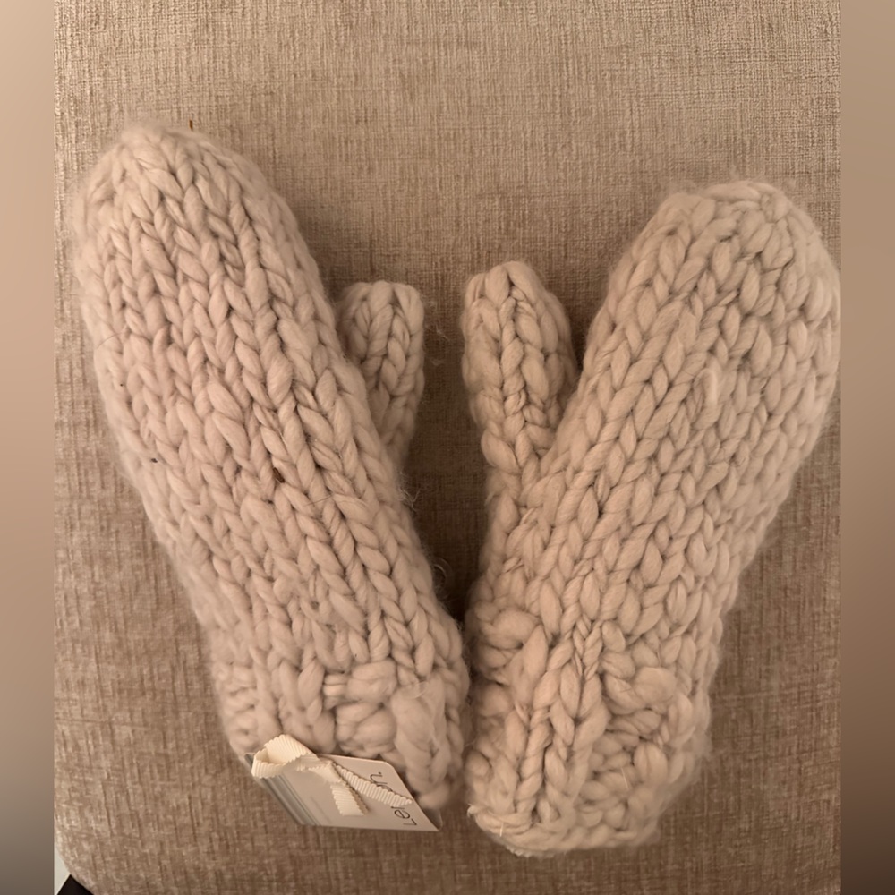 Fur lined super soft mittens